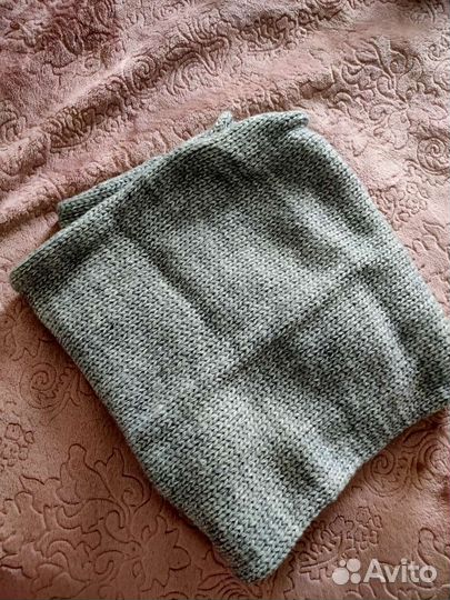 Шапка женская вязаная зима,снуд в комплекте