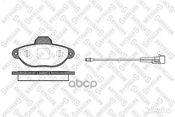 425 001B-SX колодки дисковые п. с антискрип. п