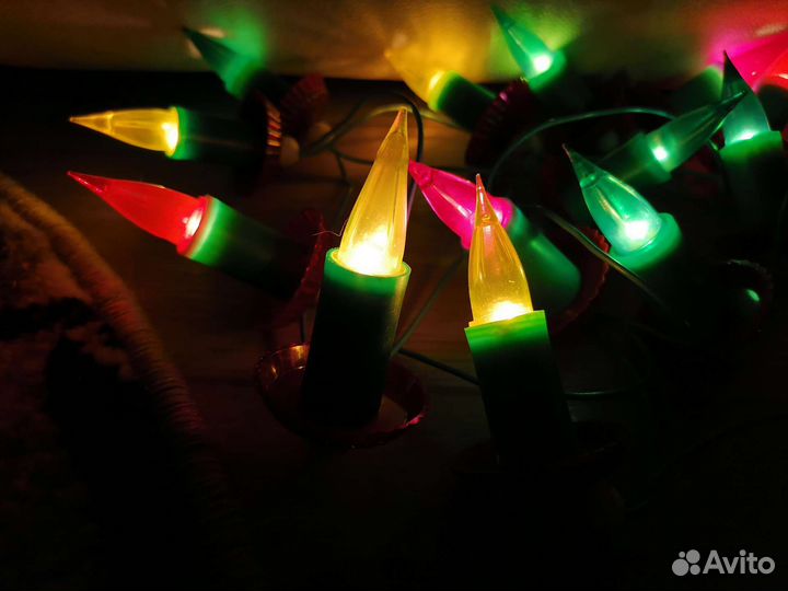 Гирлянда (электрогирлянда) Волшебные свечи, СССР