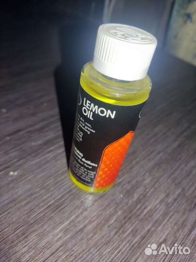 Лимонное масло для смазки грифа гитары