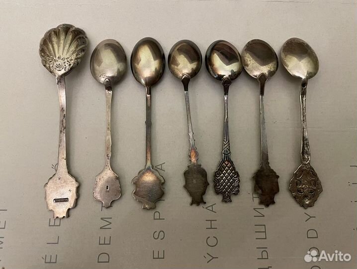 Коллекционные ложечки серебро 800 пробы