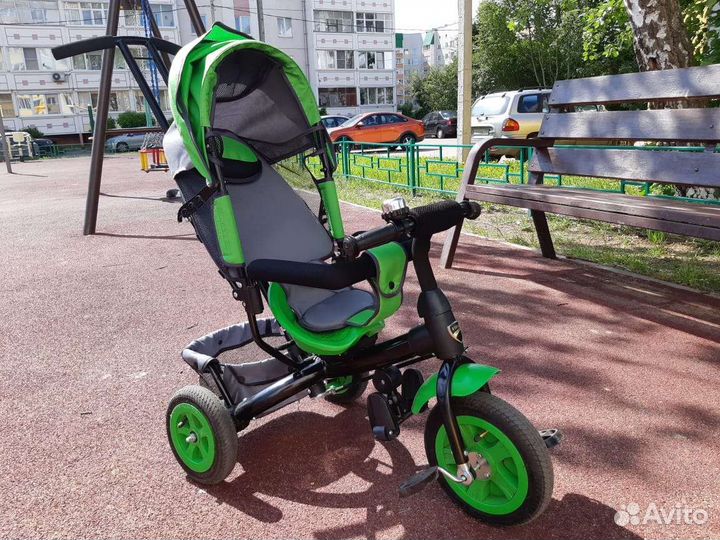 Детский велосипед с родительской ручкой