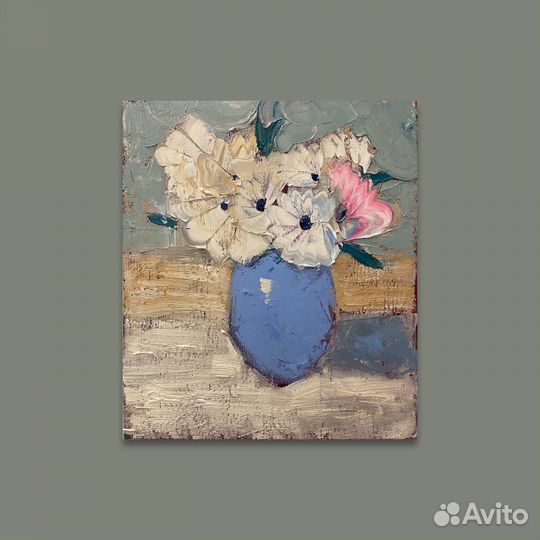 Картина маслом на холсте цветы