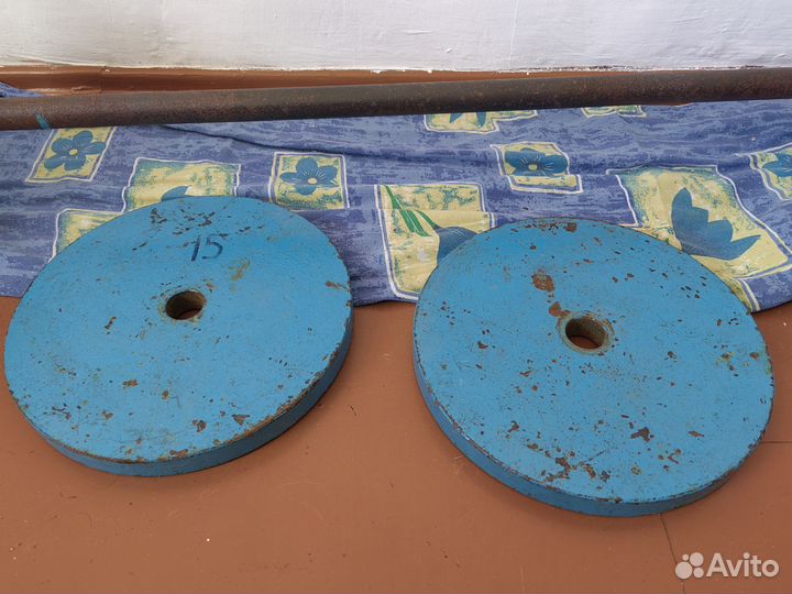 Штанга гриф блины СССР