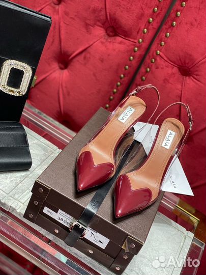 Туфли alaia красные premium