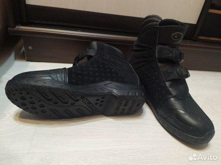 Мотоботы exustar E-SBM311 черные