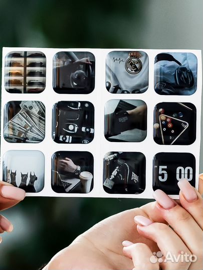 Стикеры объемные