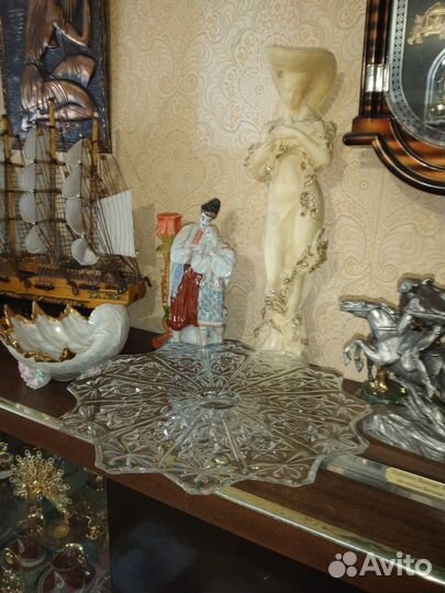 Вазы, ваза-тортница, редкие, Богемия, винтаж