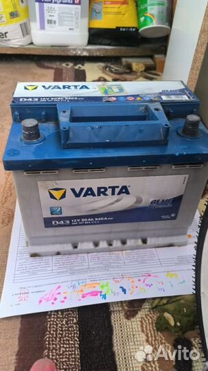 Аккумулятор бу 60 ач varta 540a