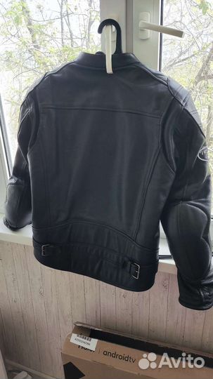 Мото куртка кожаная