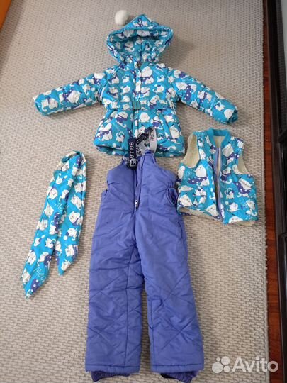 Зимний костюм для девочки 92