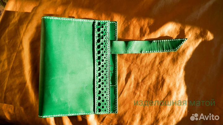 Кожаная обложка на ежедневник/блок