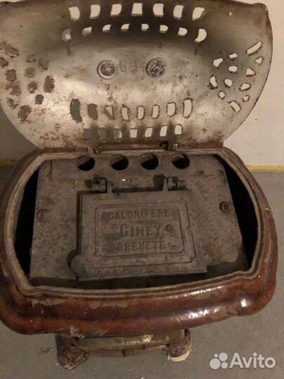 Печь камин дровяная