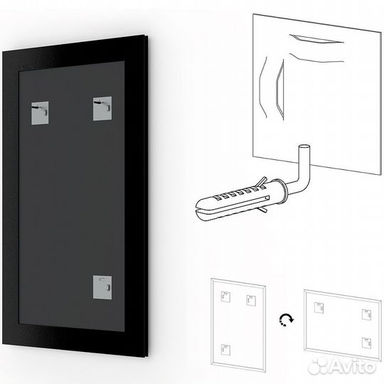 Зеркало Evoform Definite 72х52 BY 0793 в багетной