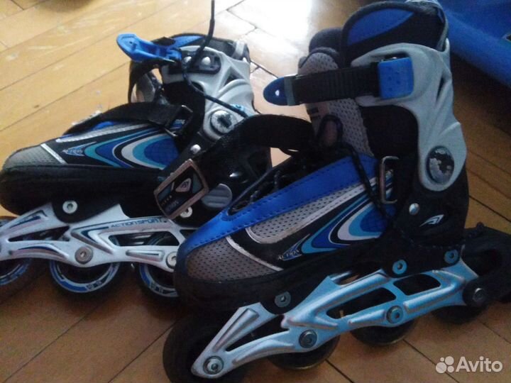 Роликовые коньки и защита