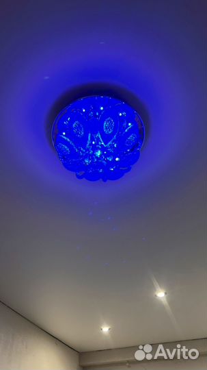 Люстра хрустальная на пульте