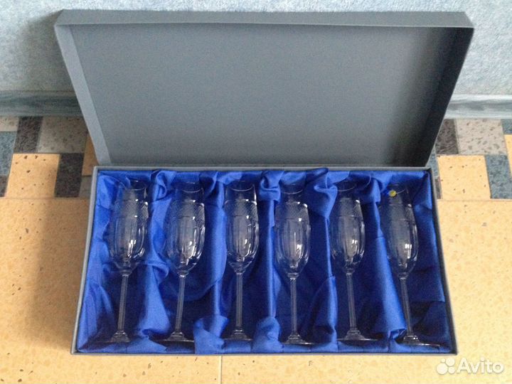 Фужеры хрустальные, подарочная упаковка