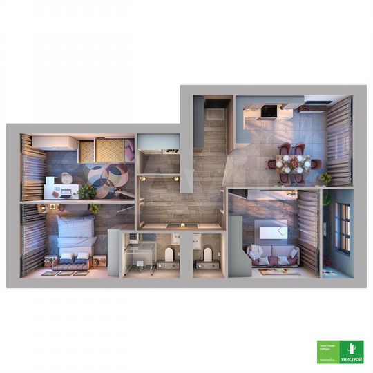 3-к. квартира, 77,4 м², 9/11 эт.