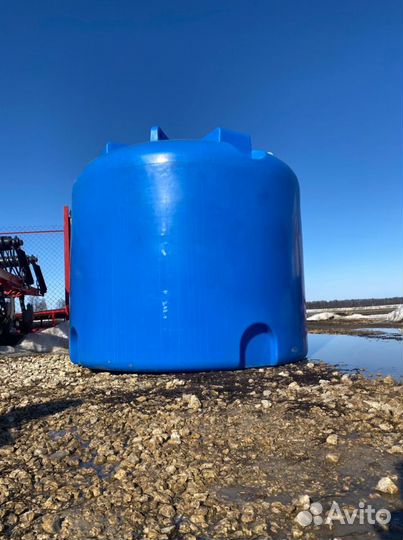 Пластиковая ёмкость эвл 5000 л вертикальная синяя
