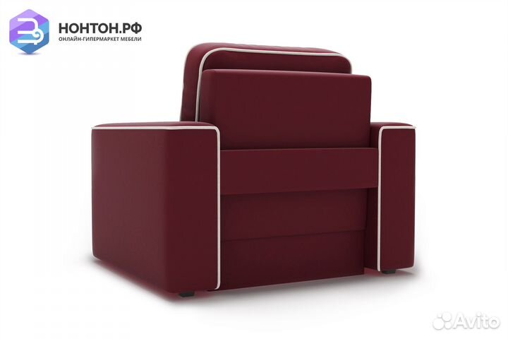 Кресло еврокнижка Берген бордовое
