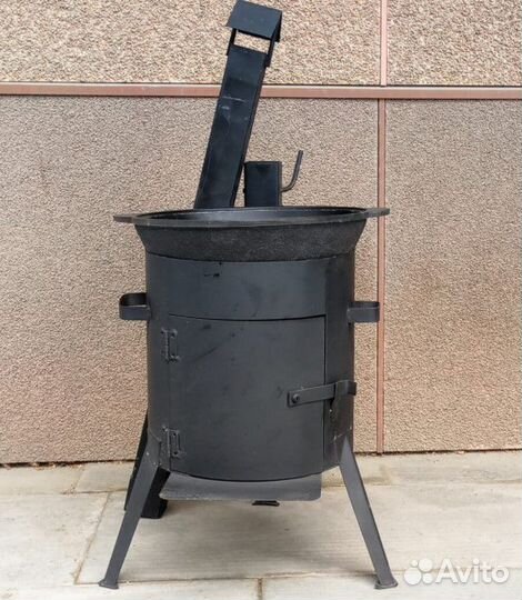 Усиленая Печь под казан 12 литров 3 мм сталь