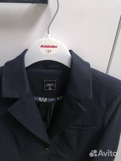 Пиджак школьный для мальчика 134-140