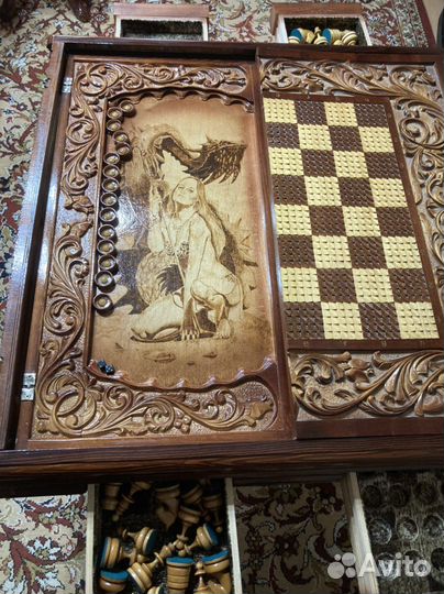 Нарды ручной работы бу