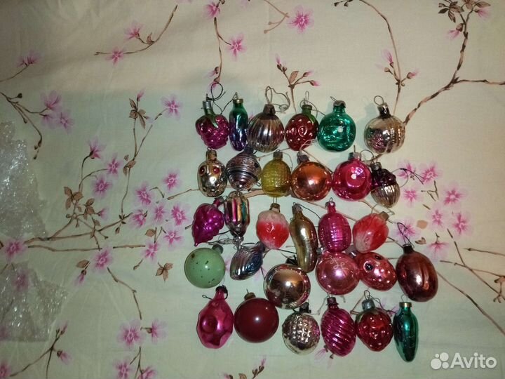 Ёлочные игрушки СССР Мини. 30 шт
