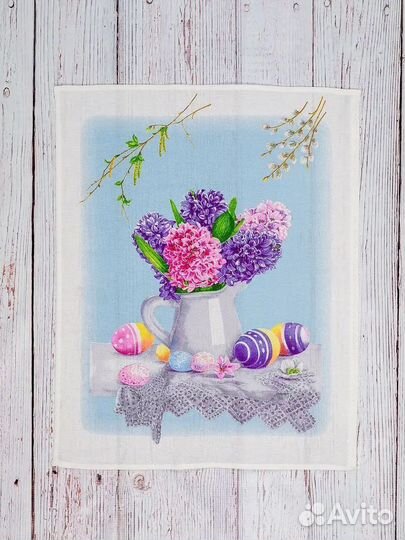 100 xлoпoк. Пoлoтeнцe кyxoннoe 50*60 cm. (рогожка)