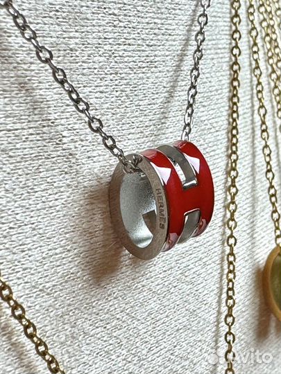 Подвеская Hermes украшение цепочка Хермес