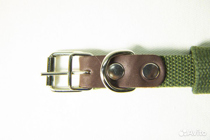 Ошейник двуслойный брезентовый 56 см, 25мм