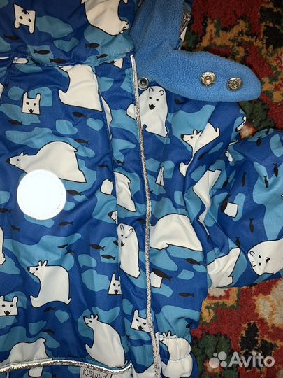 Зимний комбинезон для мальчика 86