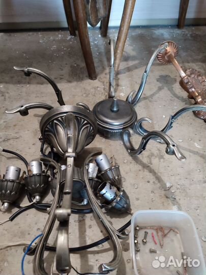 Люстра зик, без плафонов