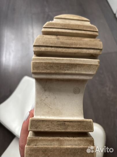 Сапоги женские 36 белые