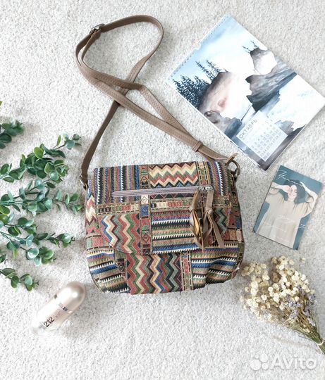 Сумка женская в стиле Бохо кросс боди/тоут