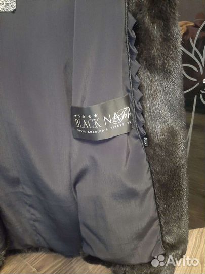 Шуба норковая с капюшоном 48 50