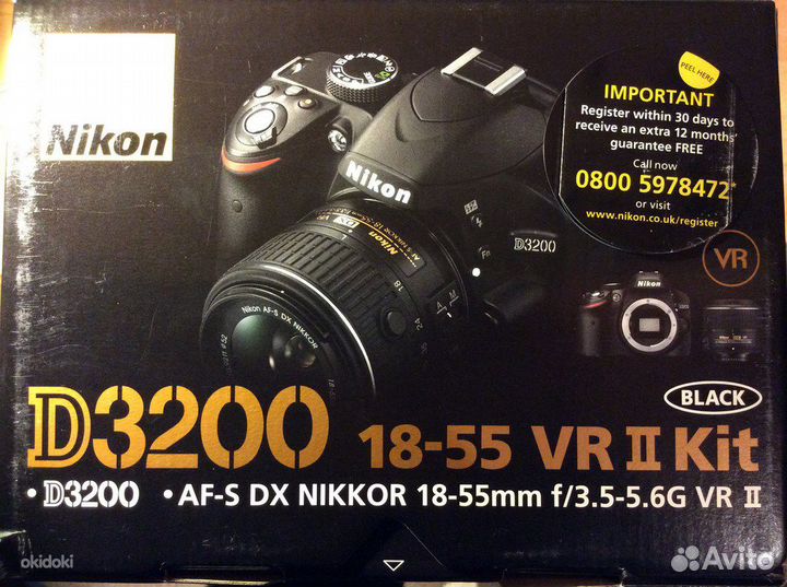 Nikon D3200 kit 18-55mm Новый