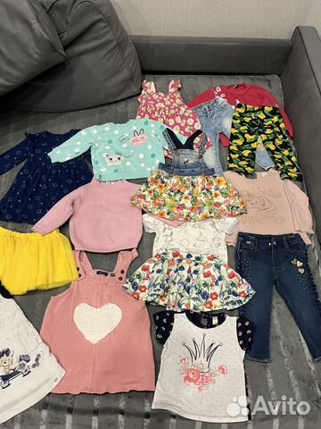 Вещи пакетом на девочку 80-86