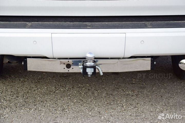 Тсу съемный квадрат с нерж накладкой toyota LC