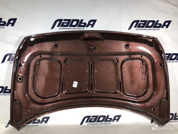 Капот Hyundai Solaris (2020) Коричневый cognac bro