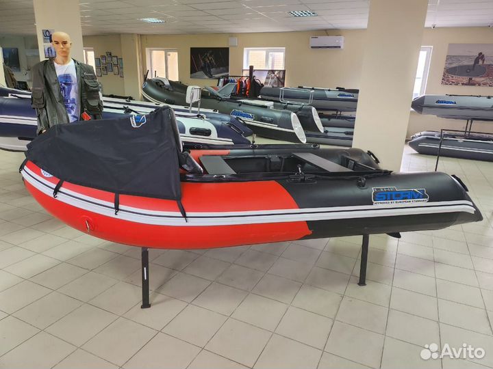 Лодка пвх Stormline Classic Air 335 красно-черная