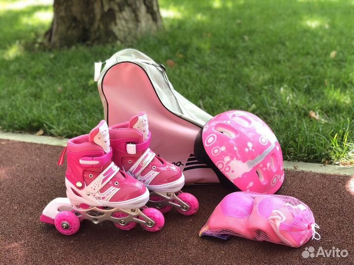 Детские ролики и защита новые