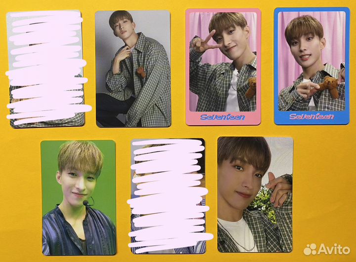 Официальные карты Seventeen (макнэ лайн)