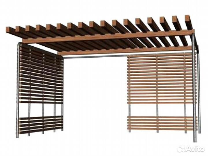 Теневой навес металлический
