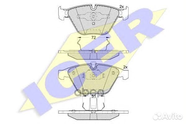 Колодки тормозные 181577 Icer