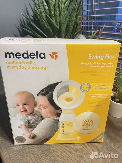 Молокоотсос medela swing flex электрический