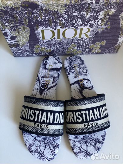 Шлепанцы christian dior 37 размер