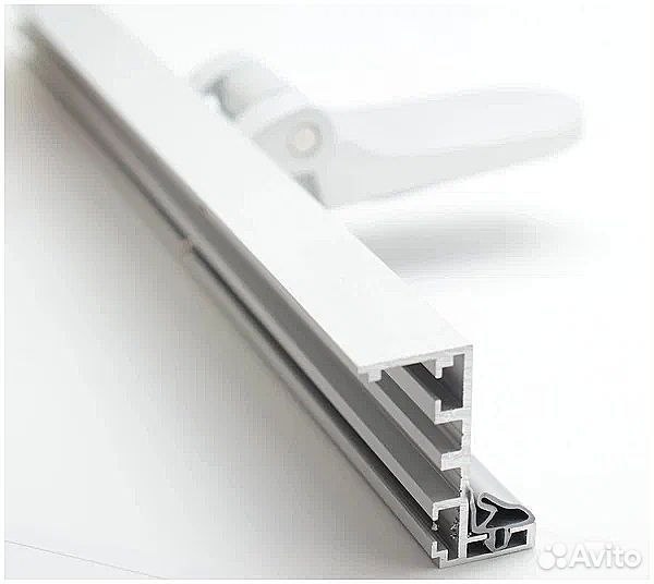 Дверь стеклянная Матовая 2000 х 600 с фурнитурой