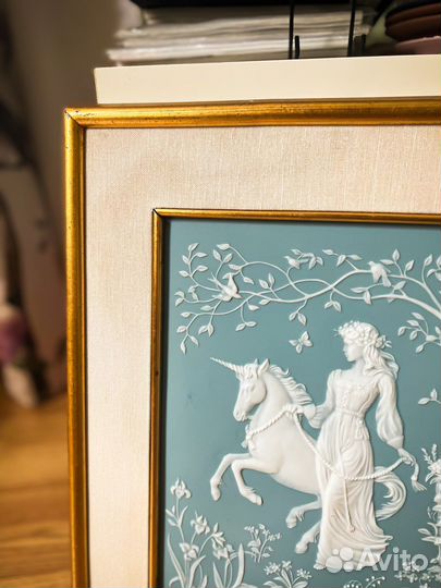 Franklin Mint фарфоровая картина Леди и Единорог