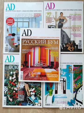 Журналы AD, Interni, Elle Decor. 2007-2015 г